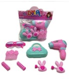 Set Coafor Frizerie Roz cu Ochelari