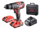 Bormasina cu percutie fara perii 20V 2x2Ah 62Nm RDI-CDB02 HardWork ToolsRange