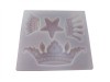 Matrita Silicon Coroane Ciocolata Fondant 3D, 10x11 cm, Forma Prajituri, Decoratiuni Tort, Alb