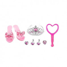 Set accesorii pentru fetite cu pantofiori Pretty Girl 8 piese roz