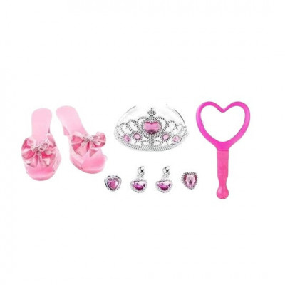 Set accesorii pentru fetite cu pantofiori Pretty Girl 8 piese roz foto