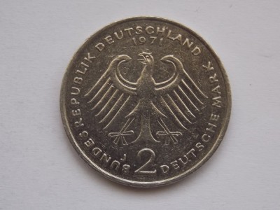 2 MARK 1971 GERMANIA-comemorativa foto