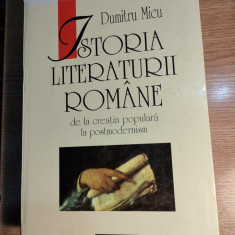 Dumitru Micu -Istoria literaturii romane De la creatia populara la postmodernism