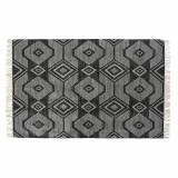 Cumpara ieftin Covor Bumbac DKD Home Decor Alb Negru 160x230 cm, Model Boho cu Ciucuri
