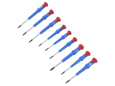Set Şurubelniţe de Precizie Torx 9 Bucăţi foto