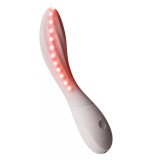 Vibrator Lelo MONA Spectra cu Lumina LED, Control Aplicatie Mobila, Silicon, USB, Alb, 19.5 cm