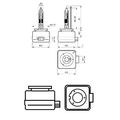 BEC XENON 85V D1R 35W VISION PHILIPS 78198 foto