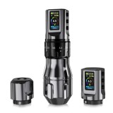 Aparat Tatuat INKONE Prick Grey, Wireless, Stroke Reglabil 2.4-4.2mm, Motor Coreless, 12000 RPM, Baterie 1600mAh, Aluminiu Aviatie