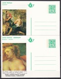 DB1 Pictura Rubens 400 Ani 5 Carti Postale Belgia MNH 2 poze