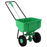 Distribuitor manual pentru seminte, ingrasamant sau sare, rezervor 27 L, roti mari, cadru metalic, 100x48x69 cm Household NewTrend