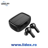 Casti TWS Choetech Solar sport (negru)
