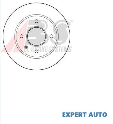 Disc frana fata 240 mm plin Ford Escort 3 (1980-1986) [GAA] foto