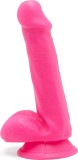 Dildo Happy Dicks Cu Testicule Roz 16.5 cm