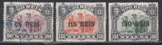 Nyassa Mozambic 1903 - Timbre cu dromaderi din 1901 cu suprataxă groasă, Stampilat
