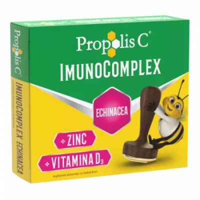 PROPOLIS C IMUNOCOMPLEX&amp;amp;ECHINACEEA 20CPR MASTICABILE foto