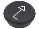 Tastă Neagră Rotundă &Oslash;21mm