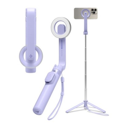 Selfie Stick Compatibil MagSafe - Spigen S571W - Lavender foto