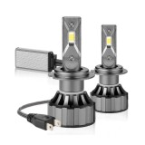 Set 2 becuri LED H7 Canbus, 120W, 6000k, 12.000Lm, lumina alb-rece, fara eroare