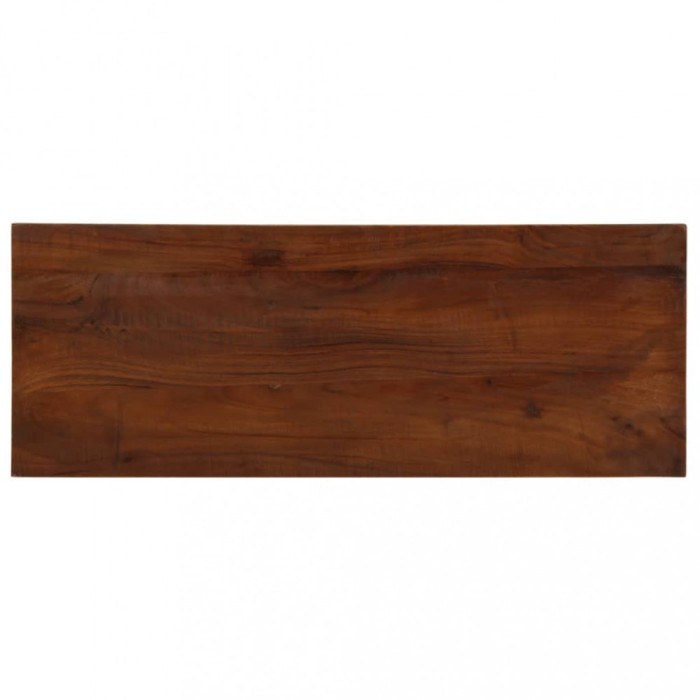 Blat de masa, 90x30x2,5 cm, dreptunghiular, lemn masiv reciclat