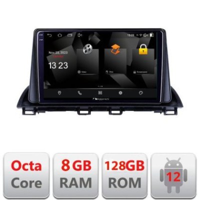 Navigatie Mazda 3 2014-2019 5960Pro-463 Android Octa Core Qualcomm 2K Qled 8+128 DTS DSP 360 4G Optical CarStore Technology foto