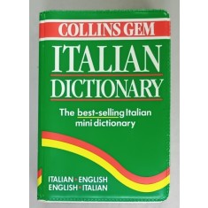COLLINS GEM , ITALIAN DICTIONARY , ITALIAN - ENGLISH / ENGLISH - ITALIAN , FORMAT DE BUZUNAR , 1996