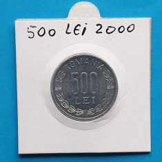 Moneda din aluminiu 500 Lei 2000 - in stare foarte buna