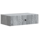 vidaXL Masă laterală montată pe perete Sonoma gri 59 x 34,5 x 17 cm 898151