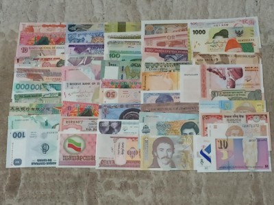 Lot 50 bancnote diferite foto
