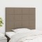 vidaXL Tăblii de pat, 2 buc, gri taupe, 90x5x78/88 cm, textil 3116318