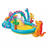 Piscina gonflabila Intex Dinoland pentru copii, cu accesorii, 333 x 229 x 112 cm