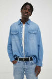 Levi&#039;s camasa jeans barbati, cu guler clasic, relaxed