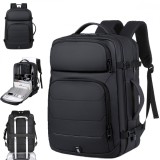 Cumpara ieftin Rucsac multifunctional Versatyx&reg;, Capacitate 35-55L, Extensibil, Ideal pentru calatorii, Buzunar separat laptop, Maner lateral si suport troler, Imper