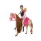 Set papusa si cal, model Calaret cu sa Roz, ATU-089610