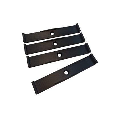 Set suport numere auto ultra slim - Negru foto