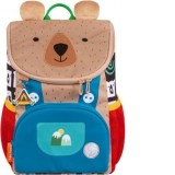 Ghiozdan Mini Little Travelers Plus, dimensiune 33 x 26 x 16 cm, motiv Big Bear
