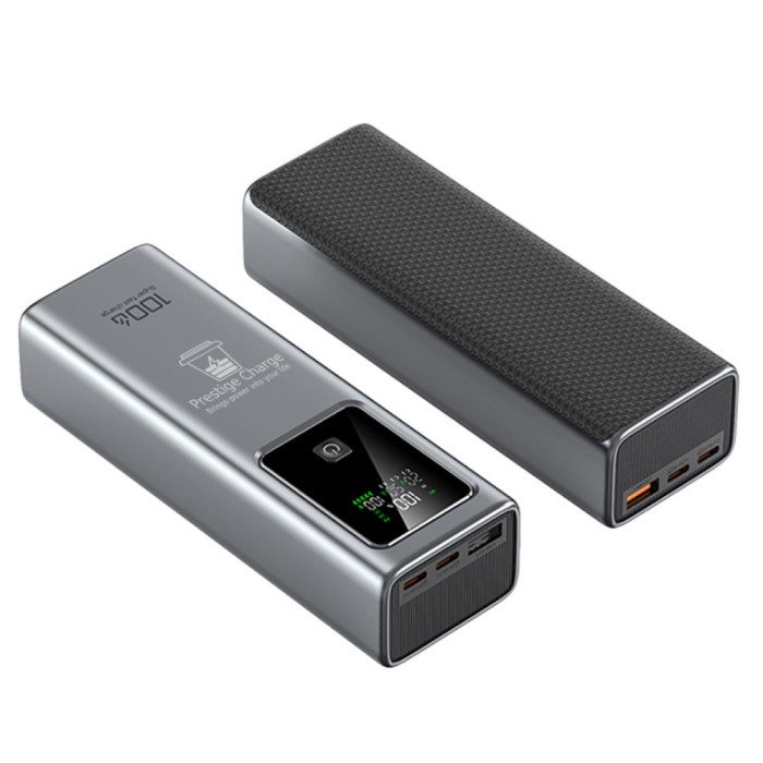 Baterie Externa Portabila PRESTIGE CHARGE&reg;, Powerbank cu Incarcare Simultana Rapida PREMIUM, Putere Acumulator 20.000 mAh, 1 x USB, 2 x USB-C PD, Pute