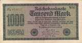 GERMANIA 1.000 marci 1922 VF!!!