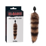 Plug Anal Silicon Negru, Foxy Tail