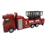 Masina de pompieri cu scara foarfeca si resort