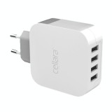 Incarcator Retea Cellara Multiport 4 USB 1A/1A/2.4A/2.4A
