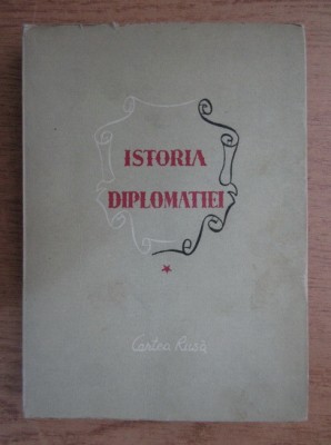 Istoria diplomatiei ingrij. i V.P. POTEMKIN vol. 1 coperta PERAHIM 1947 foto