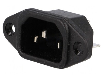 Conector Alimentare AC 10A 250V IEC 60320 foto