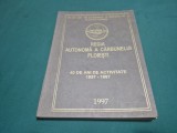 REGIA AUTONOMĂ A CĂRBUNELUI PLOIEȘTI * 40 DE ANI DE ACTIVITATE - 1957 -1997 * COICA ION / 1997 * 4 2 10