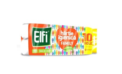 Hartie Igienica Elfi Family, 2 Straturi, 10 Role/Bax foto