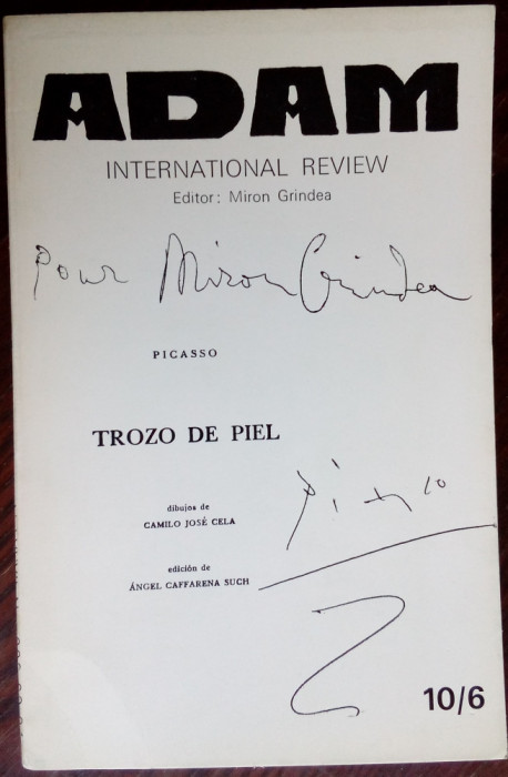 ADAM NR. 322-323-324/1967:PICASSO/IVOR CUTLER+8 STORIES 1 ESSAY 1 FABLE BY URMUZ