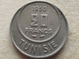 TUNISIA-20 FRANCS 1950