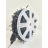 Instalatie de Craciun 100 m, 1000 leduri, Liniara, Alb Rece, FLASH, ghirlanda luminoasa lunga exterior