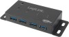 HUB extern LOGILINK, porturi USB: USB 3.0 x 4, conectare prin USB 3.0, alimentare retea 220 V, negru, &quot;UA0149&quot; (timbru verde 0.8 lei)