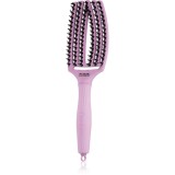 Olivia Garden Fingerbrush Boar &amp; Nylon perie de par cu peri de nailon și de mistreț Ethereal Lavender 1 buc