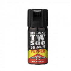 Spray cu piper IdeallStore&reg;, TW-500, gel, auto-aparare, 40 ml, negru